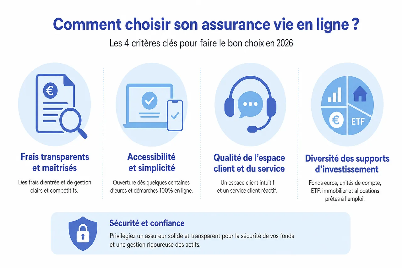 Comment choisir son assurance vie en ligne en 2026? , Comment choisir et souscrire une assurance vie en ligne?