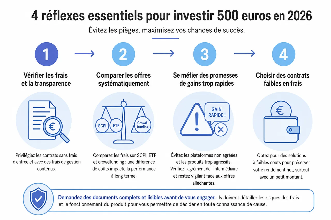 Placement de 500 euros: assurance vie et alternatives rentables en 2026 , Conseils pratiques et erreurs à éviter pour investir 500 euros