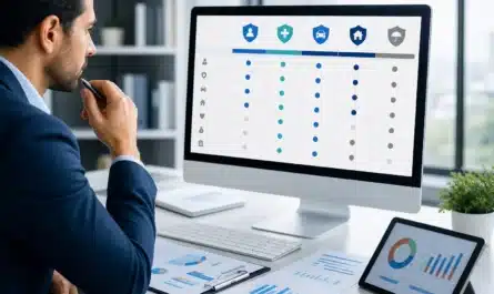 Tableau comparatif d'assurance vie avec graphiques et données financières