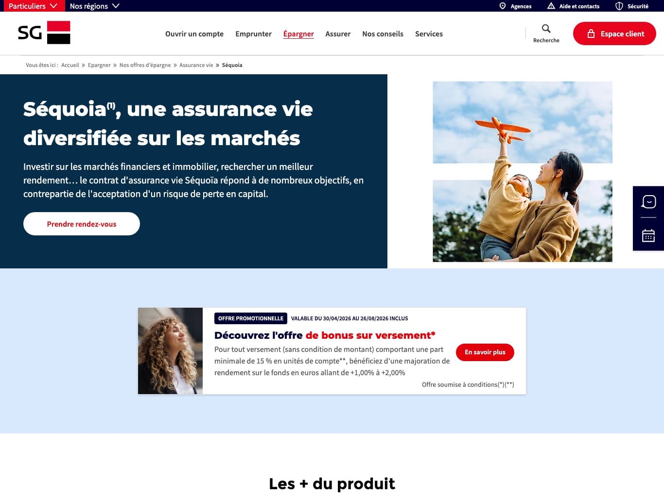 Assurance vie Séquoia de la Société Générale, contrat multisupport de Sogécap
